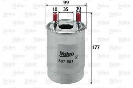 Фильтр топливный в сборе Valeo 587551