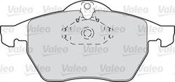 Гальмівні колодки, дискове гальмо (набір) Valeo 598305 (фото 1)