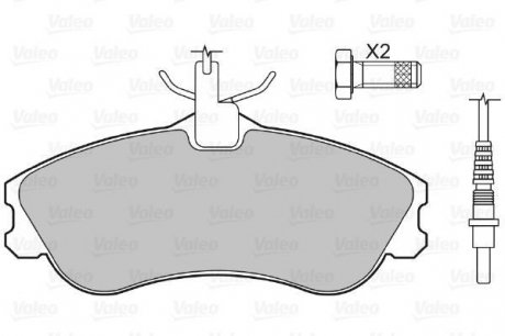 KLOCKI HAMULCOWE Valeo 598326