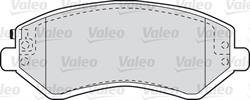 Гальмівні колодки, дискове гальмо (набір) Valeo 598414 (фото 1)