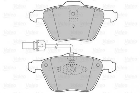 KLOCKI HAMULCOWE Valeo 598565