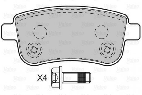 Колодки дискового тормоза Valeo 601000 (фото 1)