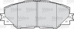 Гальмівні колодки, дискове гальмо (набір) Valeo 601037 (фото 1)