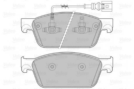 KLOCKI HAMULCOWE Valeo 601124