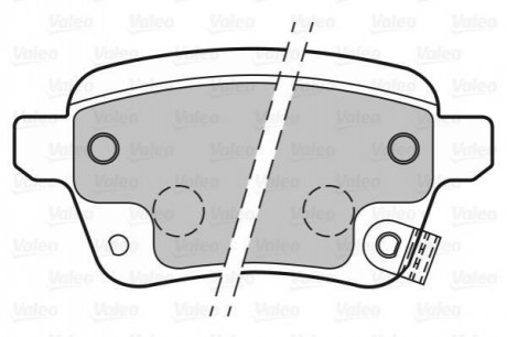 Гальмівні колодки (набір) Valeo 601399