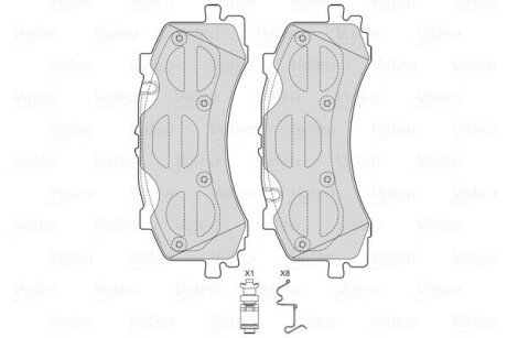 KLOCKI HAMULCOWE Valeo 601754