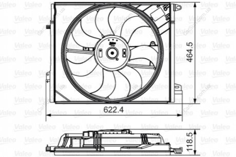 Вентилятор, система охолодження двигуна Valeo 696882 (фото 1)