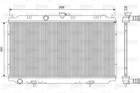 Радиатор системы охлаждения Valeo 701581 (фото 1)
