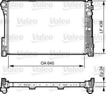 Радіатор охолоджування двигуна Valeo 735292