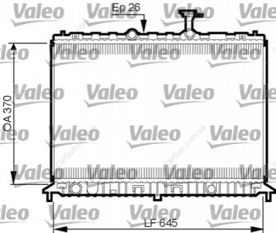 Радіатор, система охолодження двигуна Valeo 735501