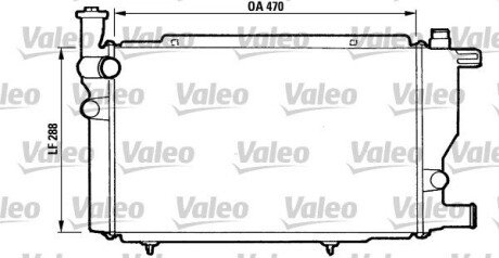 Радіатор, охолодження двигуна Valeo 810892