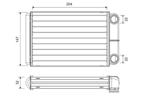 Радіатор пічки OPEL Valeo 811516