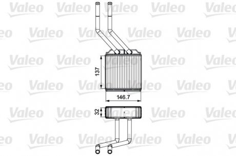 Радиатор печки - Valeo 811520