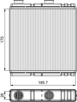 NAGRZEWNICA Valeo 811543