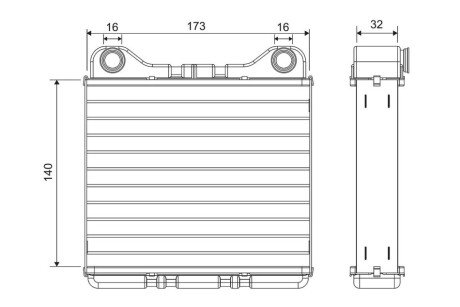 Радіатор обігрівача Valeo 811574