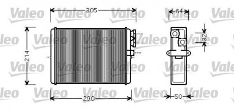 Теплообменник, отопление салона Valeo 812328