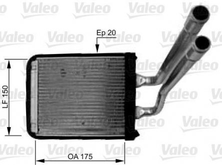 Радиатор печки салона Valeo 812436 (фото 1)