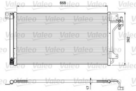 Радіатор кондиціонера Valeo 814015