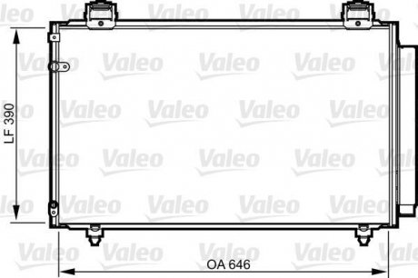 Радиатор кондиционера в сборе Valeo 814208 (фото 1)