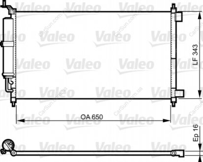 Конденсатор, система кондиціонування повітря Valeo 814221 (фото 1)