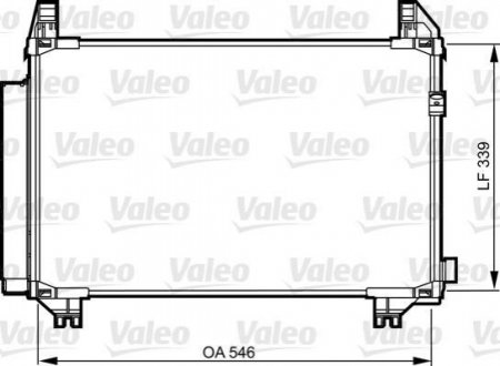 Радиатор кондиционера в сборе Valeo 814224