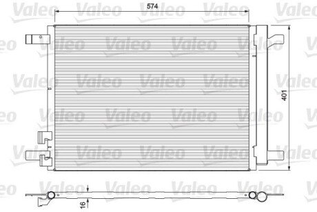 Радіатор кондиціонера в зборі Valeo 814375 (фото 1)