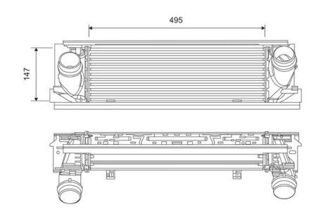 Радіатор наддуву Valeo 818262