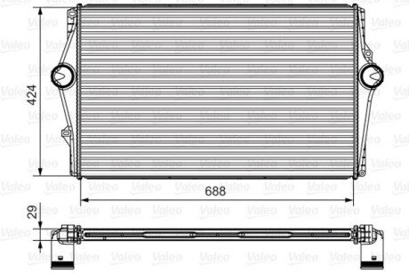 Інтеркулер VOLVO S60/S80/V70 2,0-2,8 98-10 Valeo 818281