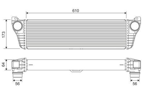 INTERCOOLER DB VIANO /W639/ 10- Valeo 818322