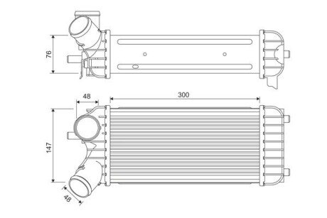 INTERCOOLER FORD C-MAX II 1.6 10- Valeo 818365