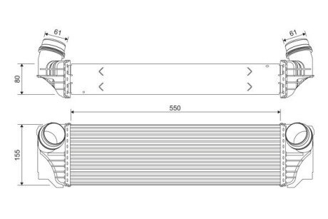 INTERCOOLER BMW 3,0 Valeo 818367