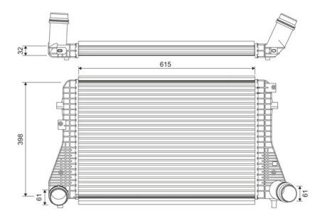 INTERCOOLER VW GOLF VI 2.0 09- Valeo 818372