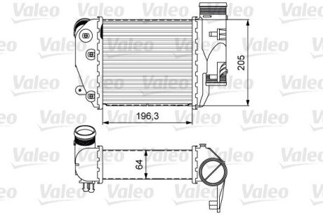 Радіатор наддуву Valeo 818610