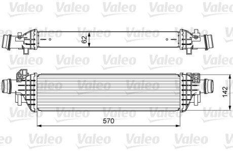 Радіатор наддуву Valeo 818628