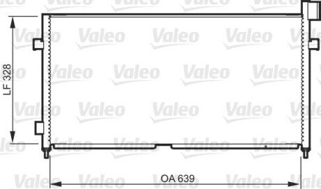 Радіатор Кондиціонера. Fm9/12 98-05 677X331 Val Valeo 818984