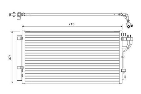 Конденсер кондиціонера Valeo 822667