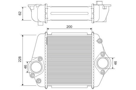 INTERCOOLER MAZDA CX-7 2.2 09- Valeo 822901