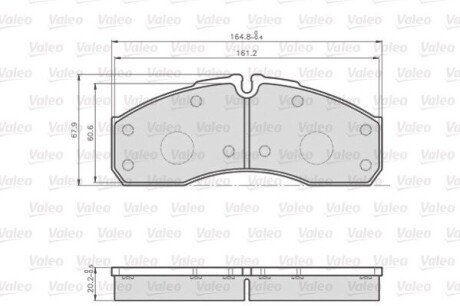 KLOCKI HAMULCOWE OPTIPACK LCV Valeo 872160