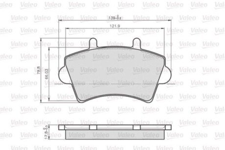 KLOCKI HAMULCOWE OPTIPACK LCV Valeo 872613