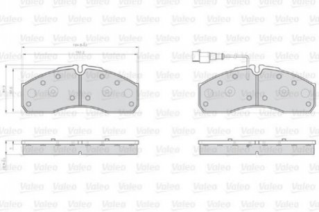 KLOCKI HAMULCOWE OPTIPACK LCV Valeo 873160 (фото 1)