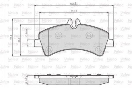 KLOCKI HAMULCOWE OPTIPACK LCV Valeo 873190