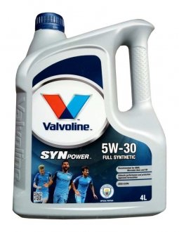 Масло моторное Synpower Full Synthetic 5W-30, 4 л Valvoline 872378