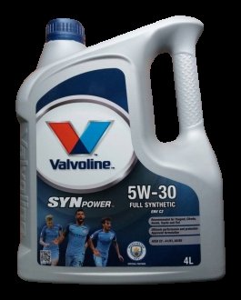 Масло моторное SYNPOWER ENV C2 5W-30, 4 л Valvoline 872521