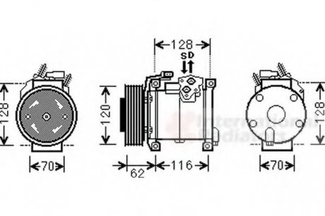 Автозапчастина Van Wezel 0700K109