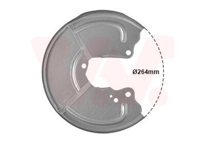 OSЈONA TARCZY HAMULCOWEJ FIAT ALFA ROMEO (OE-7769904) Van Wezel 1754374