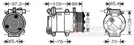 Автозапчастина Van Wezel 1800K391