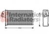 Радиатор печки - (A0038350001 / 38350001) Van Wezel 30006355 (фото 2)