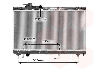 Радиатор, охлаждения дивгателя Van Wezel 53002350