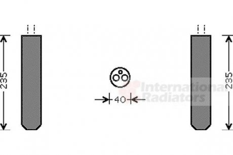 Осушувач радіатора кондиціонера Van Wezel 5300D017 (фото 1)
