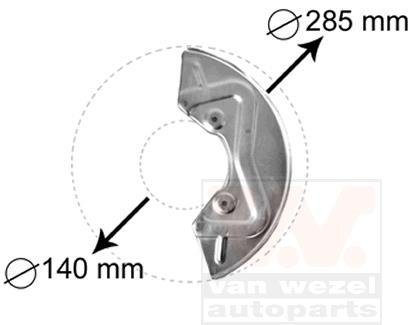 Кожух защитный тормозного диска Van Wezel 5826371